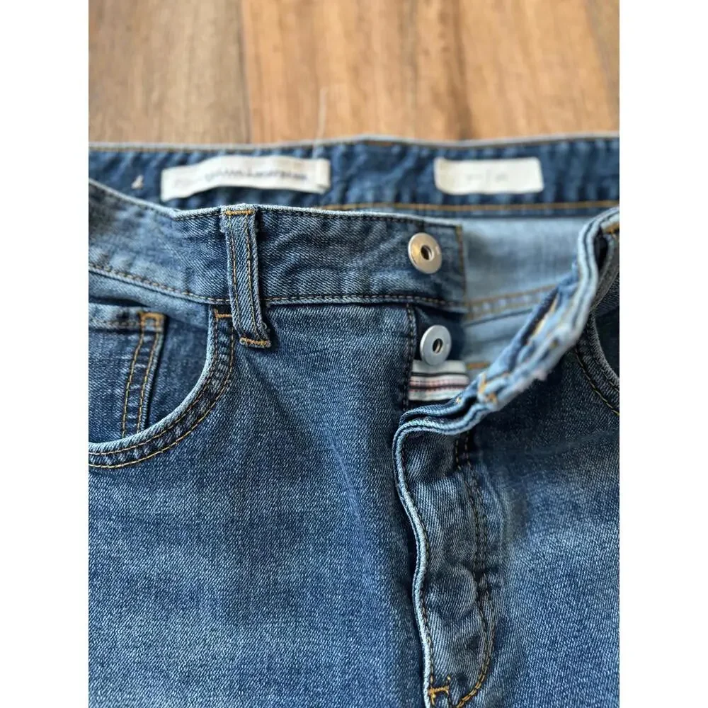 Anthropologie Pilcro High Rise Two Tone Flare Jeans Size 26 - Picture 6 of 7